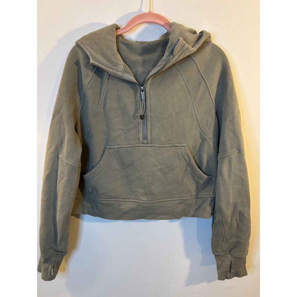 Lululemon Army Green Scuba Hoodie XS S